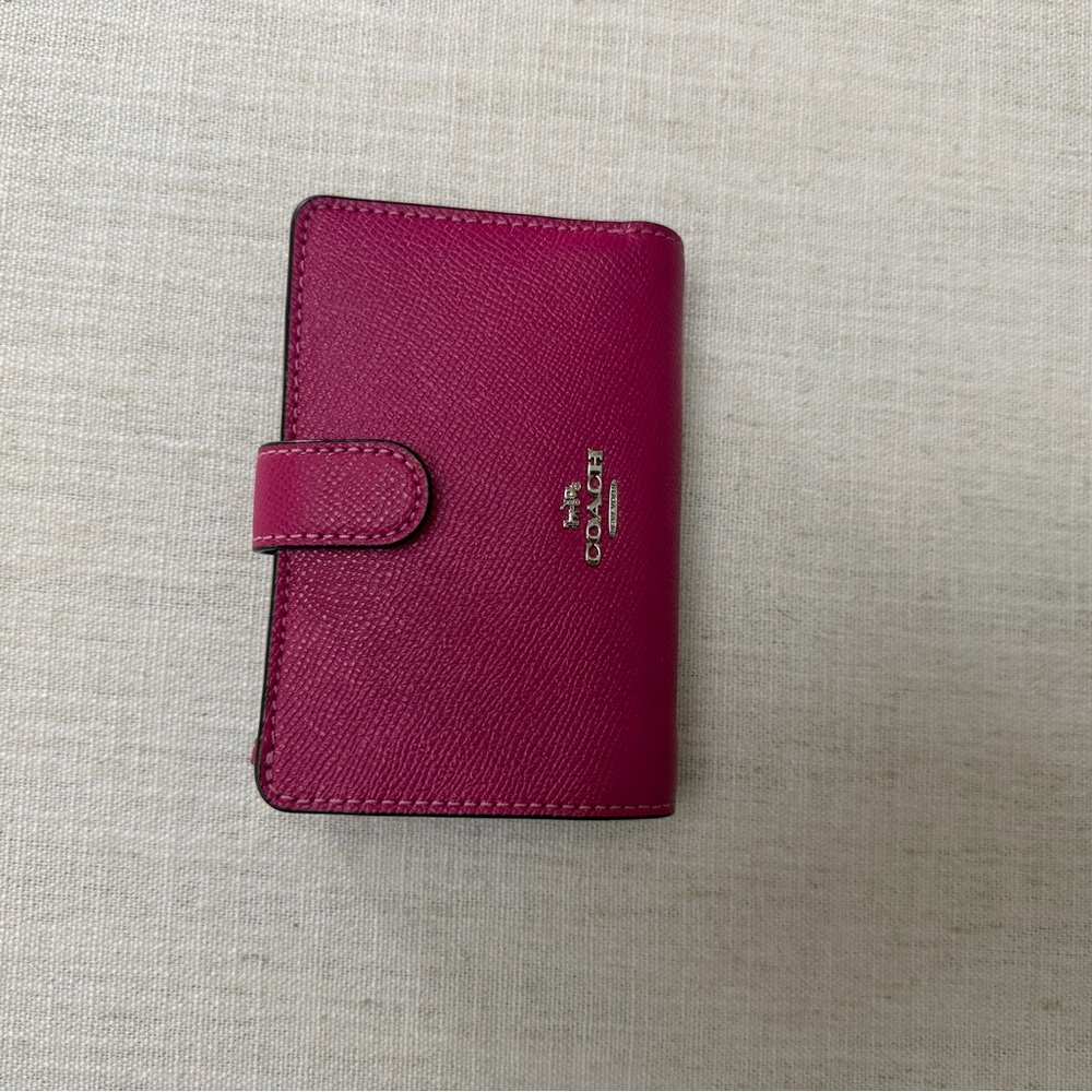 Coach Fuchsia Leather Wallet